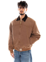 OG SANTA FE JACKET TOBACCO STONE CANVAS - Veste Homme Marron Homme CARHARTT WIP
