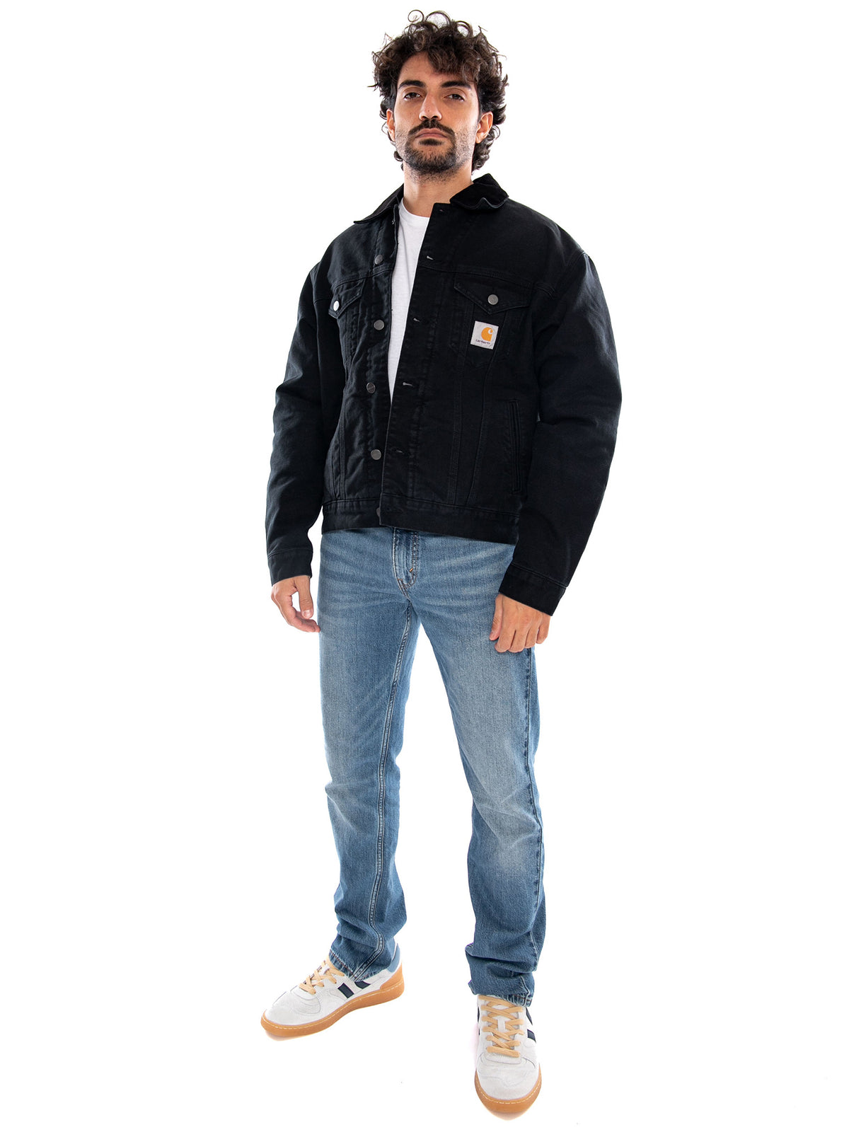 OG Trucker Jacket Black Stone Canvas - Giacca Uomo Nera I037058 00E4O CARHARTT WIP 