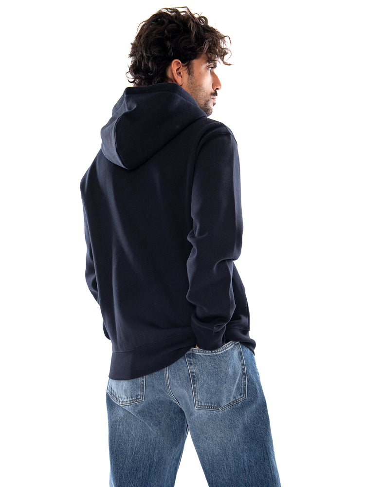 HOODED MACK JACKET DARK NAVY / WAX - Felpa con Cappuccio Uomo Nera I037102 0COXX CARHARTT WIP 