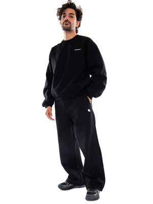 Mack Sweat Pant Black / White - Pantaloni Uomo Neri I037103 K02XX CARHARTT WIP 