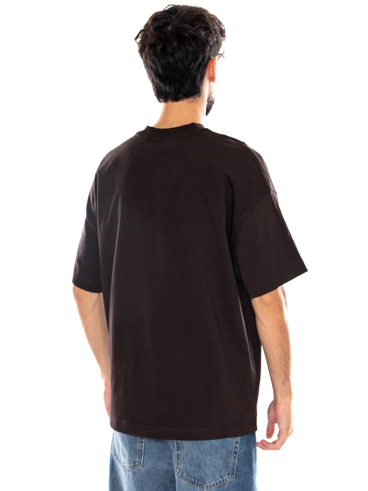 S/S CHAPTER SCRIPT T-SHIRT TOBACCO / WHITE - Maglietta Girocollo Uomo Marrone I037112 3XNXX CARHARTT WIP 