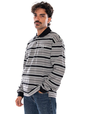 CARHARTT WIP L/S DEVITT RUGBY SHIRT SHADE GREY - Polo Maniche Lunghe Uomo Multicolore I037117 3V0XX CARHARTT WIP 