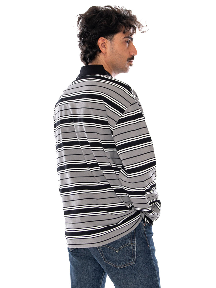 CARHARTT WIP L/S DEVITT RUGBY SHIRT SHADE GREY - Polo Maniche Lunghe Uomo Multicolore I037117 3V0XX CARHARTT WIP 