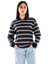Carhartt WIP W' L/S Bronson Polo Black - Polo à Manches Longues Femme Noire Multicolore  Femme CARHARTT WIP