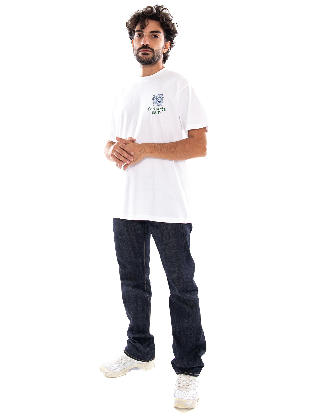 Carhartt WIP S/S Grape Picker T-Shirt White - Maglietta Girocollo Uomo Bianca I037231 02XX CARHARTT WIP 