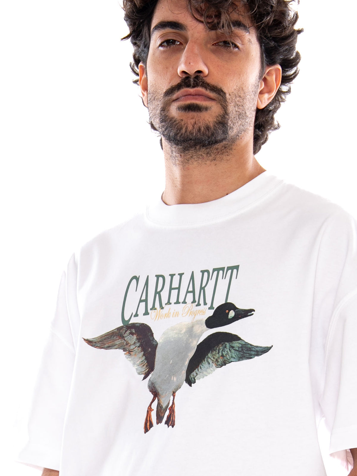 S/S Pennon T-Shirt White - Maglietta Girocollo Uomo Bianca<BR/><BR/> I037261 02XX CARHARTT WIP 