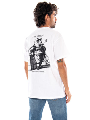 S/S Vote T-Shirt White - Maglietta Girocollo Uomo Bianca I037269 02XX CARHARTT WIP 