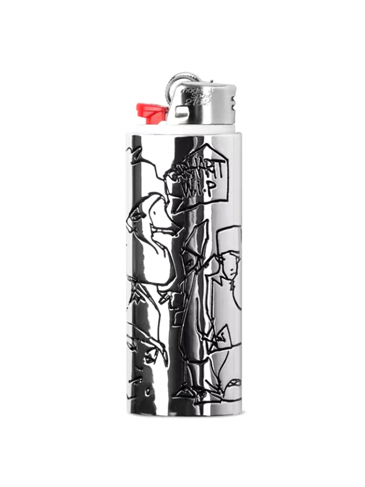 Blinkerfluid BIC Metal Lighter Case Silver - Porta Accendino Argento I037381 95XX CARHARTT WIP 