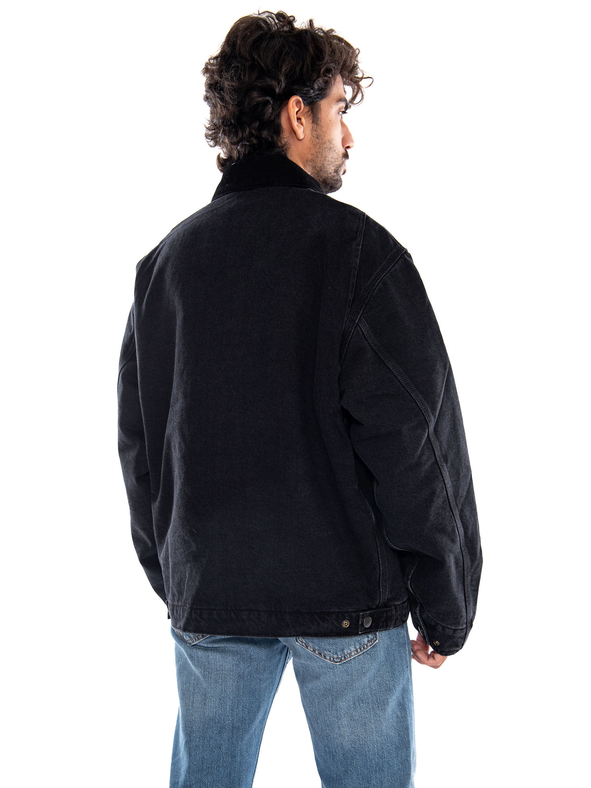 OG Detroit Jacket Black / Black - Giacca Uomo Nera I037535 00E06 CARHARTT WIP 