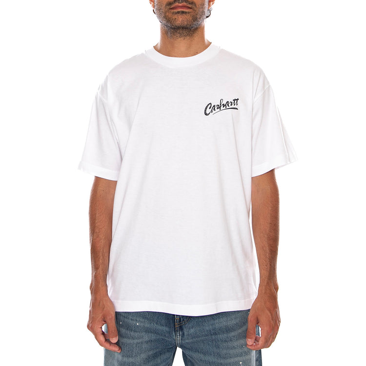 S/S PUP T-SHIRT - Maglietta Girocollo Uomo Bianca I037537 02XX CARHARTT WIP 