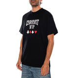 S/S DECK T-SHIRT BLACK - T-Shirt Col Rond Homme Noir Homme CARHARTT WIP