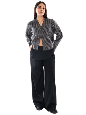 Compañía Fantástica Cardigan Dark Grey - Cardigan Donna Grigio Scuro 63C/10246 MLT COMPANIA FANTASTICA 