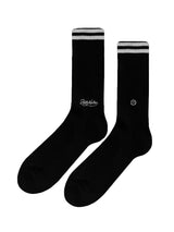 DOLLY NOIRE LOGO SOCKS BLACK / WHITE - Chaussettes Noires ACCESSOIRES DOLLY NOIRE