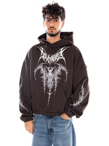 THE GUARDIAN BOXY HOODIE IRON GATE COFFEE BEAN - Hoodie Uomo Marrone  Uomo DOLLY NOIRE