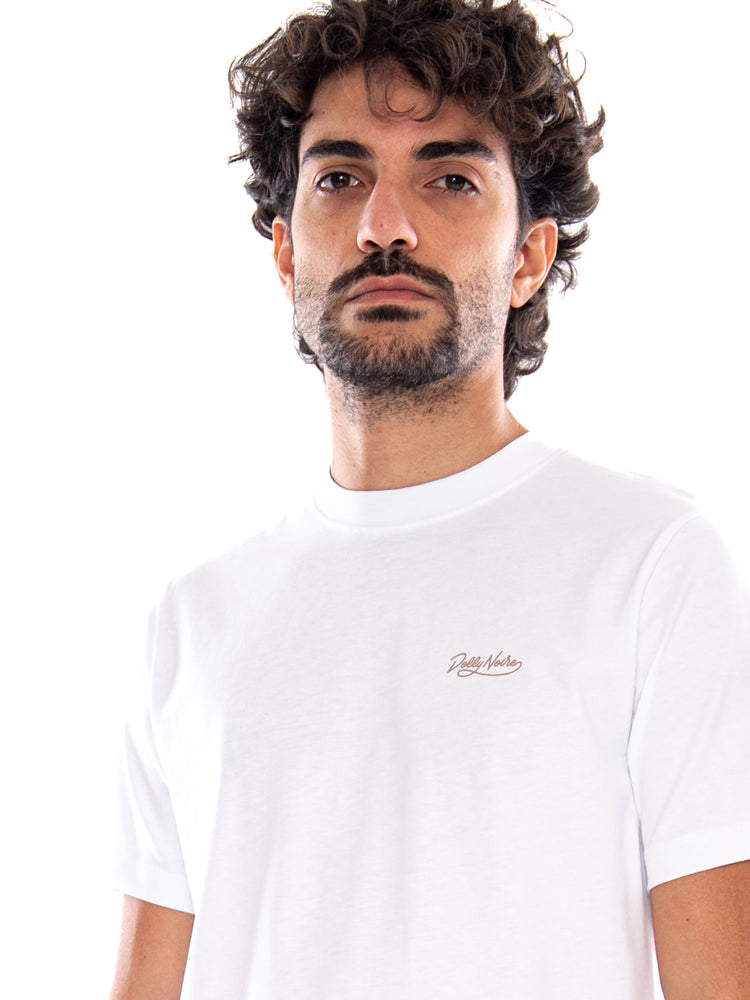 Sette di Bastoni - Napoletane Tee White - Maglietta Girocollo Uomo Bianca<BR/><BR/> TS1364 T4 DOLLY NOIRE 