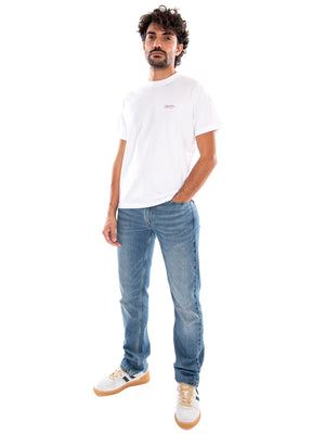 Re di Denari - Napoletane Tee White - Maglietta Girocollo Uomo Bianca TS1365 T4 DOLLY NOIRE 