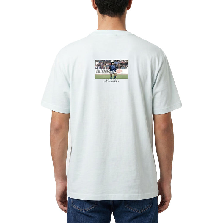 Live Is Life Tee Ice Melt - Maglietta Maradona Girocollo Uomo Celeste TS1366 T4-03 DOLLY NOIRE 