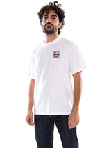 Edwin Sunset on Fuji San TS SS White - T-Shirt Homme Blanc  Homme EDWIN