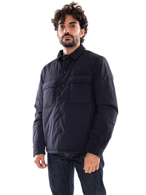 Edwin Nest Padded Overshirt LS Dark Navy - Overshirt Uomo Blu Scuro I037336 1C.00 EDWIN 