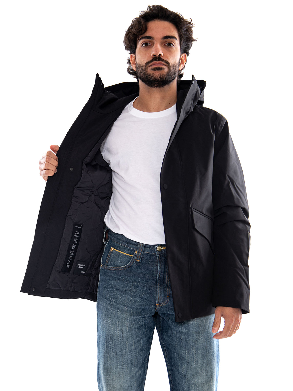 Elvine NOUHA_Ms Jacket Black - Giacca Uomo Nera<BR/><BR/> 331663 110 ELVINE 