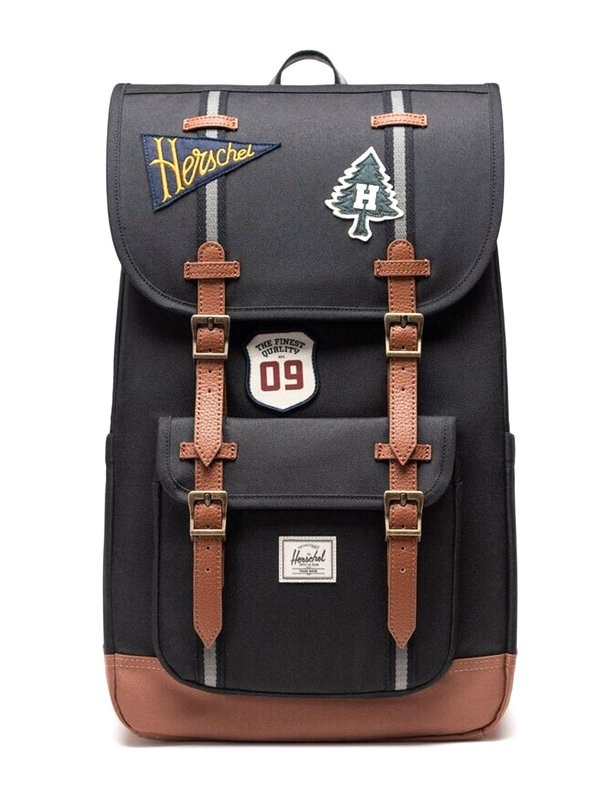 Herschel Little America Backpack Patches Black - Zaino Nero<BR/><BR/> 11390 07785 HERSCHEL 