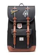 Herschel Little America Backpack Patches Black - Sac à dos Noir  ACCESSOIRES HERSCHEL