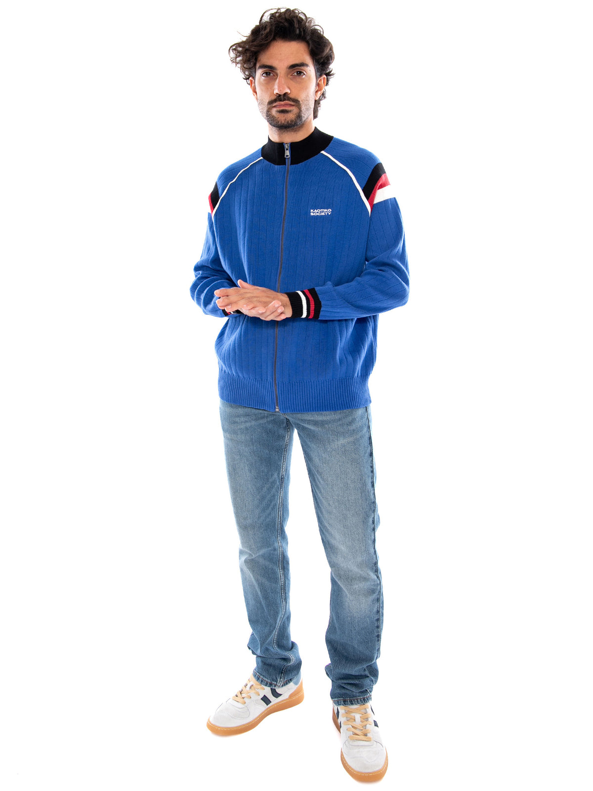 NAVY BREEZE JACKET - Felpa con Zip Uomo Multicolore AT005 1910 KAOTIKO 