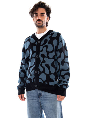 CHAQUETA ASAKUSA BLACK JACQUARD - Cardigan con Bottoni Uomo Multicolore AT009 1910 KAOTIKO 