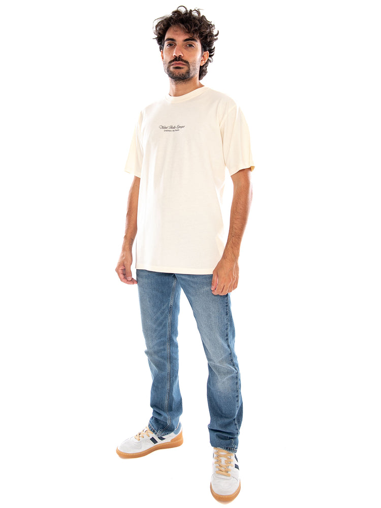 S/S Regular Garland Ivory - Maglietta Girocollo Uomo Avorio AT033 G002 KAOTIKO 
