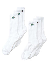LACOSTE 6PK WHITE - Ensemble de 6 Paires de Chaussettes Blanches ACCESSOIRES LACOSTE