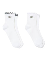 CHAUSSETTES 2PK WHITE - Lot de Deux Paires de Chaussettes Blanches ACCESSOIRES LACOSTE