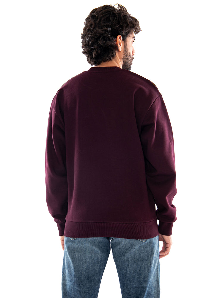 Lacoste Sweatshirt Blue - Felpa Girocollo Uomo Bordeaux SH8868 3KE LACOSTE 