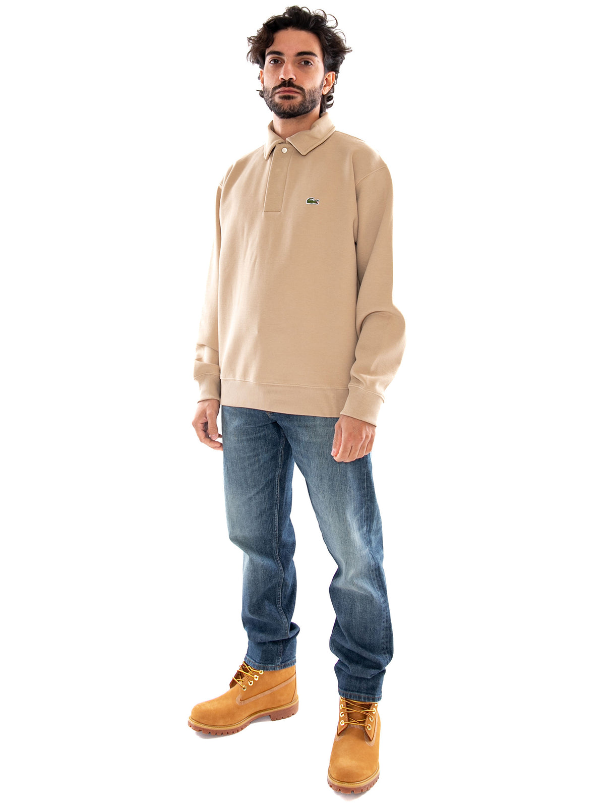 Lacoste Sweatshirt Beige - Felpa Polo Uomo Beige SH9450 02S LACOSTE 