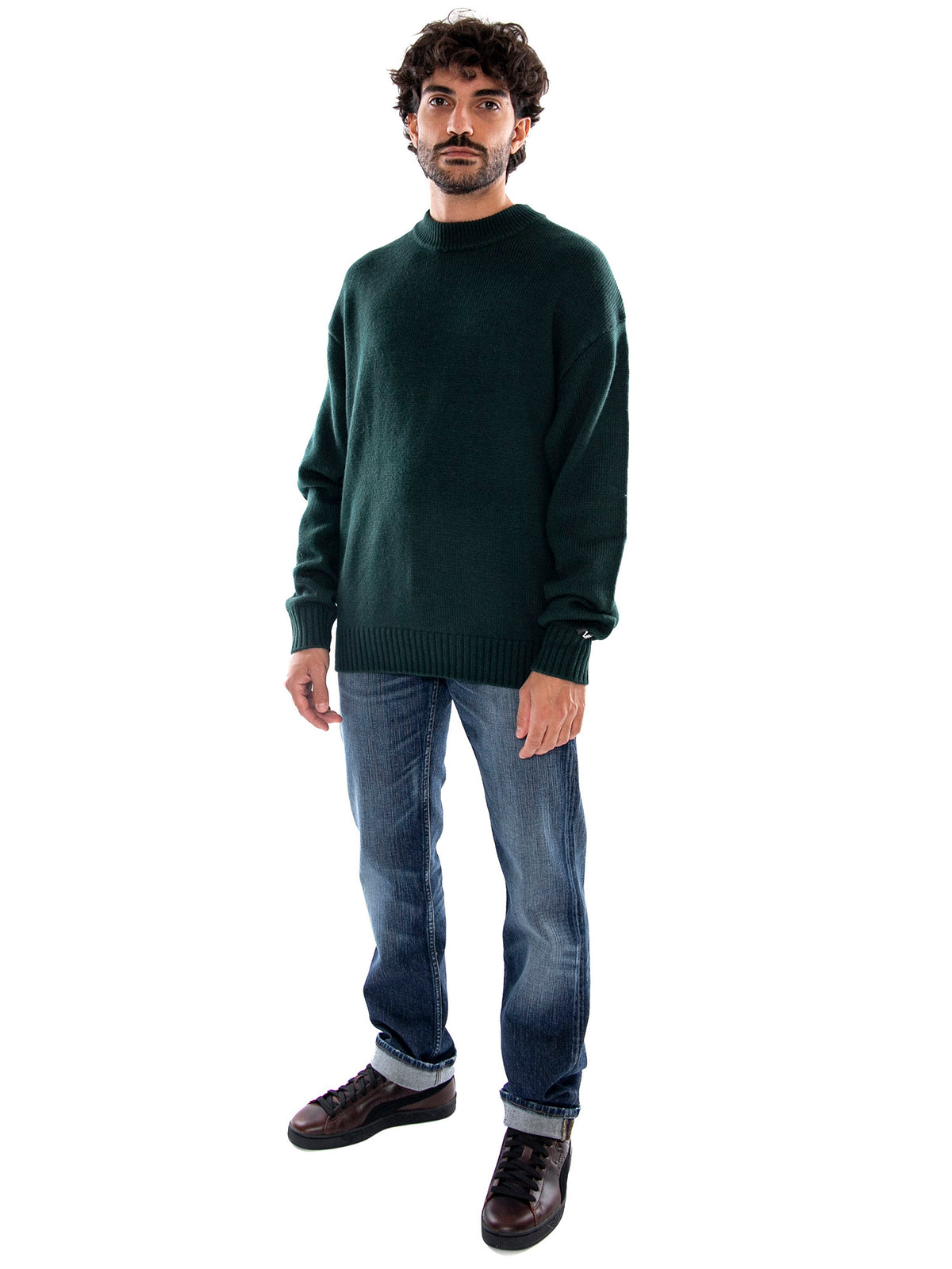 Lee RLX Crew Neck Ponderosa Pine Green - Maglia Uomo Verde 112386284 GRN LEE 