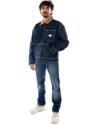 Lee 91W Lined WW Jacket Rinse Blue - Giacca in Denim Uomo Blu 112386308 BL LEE 