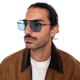 YC 39044 BLACK / BLUE - Lunettes de Soleil Noires ACCESSOIRES LET'S SEE