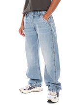 LEVI'S® BAGGY BARREL RUNNING THE RACE LIGHT WASH - Pantalon Jean Baggy Homme Bleu Levi's