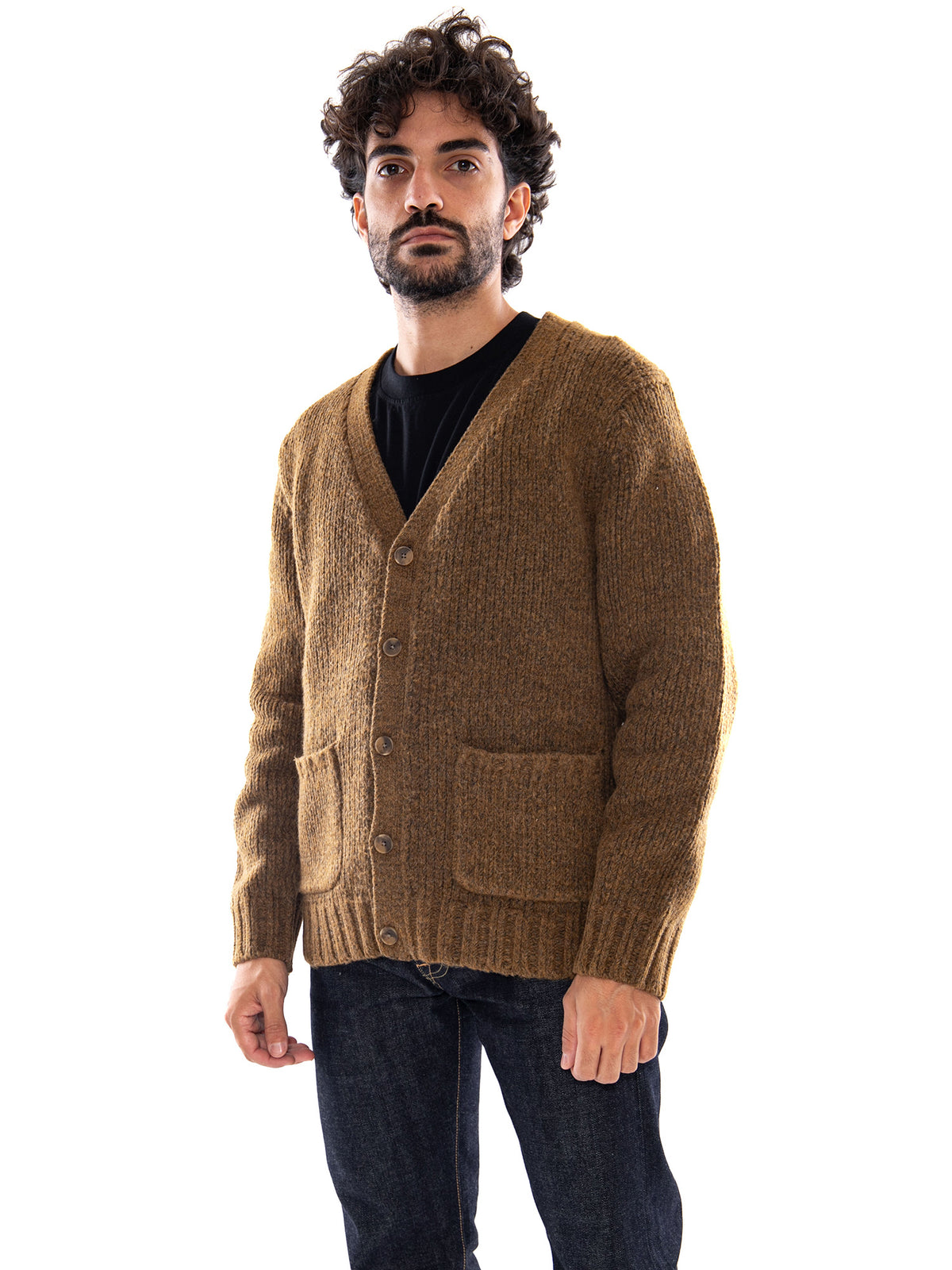 Levi's Mammoth Cardigan Obsidian Heather Cardi Brown - Cardigan Uomo Marrone 007T5 0005 LEVIS 