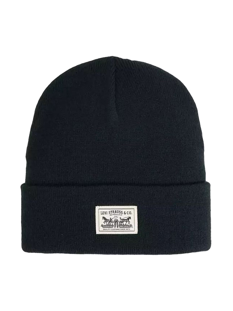 EMBARCADERO BEANIE ANTHRACITE NIGHT Black - Berretto Uomo Antracite / Nero<BR/><BR/> 007Z1-0002 0002 LEVIS 