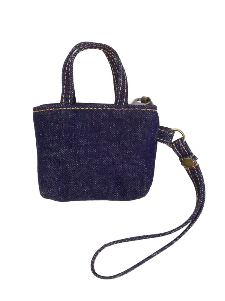 LEVI'S® MINI BACK POCKET TOTE CHARM OCEAN INDIGO - BLUE - Ciondolo a Forma di Borsa Denim Jeans Blu 0080A 0000 LEVIS 