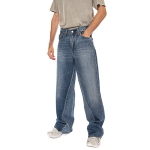 BAGGY WIDE LEG RAIN ALL DAY LIGHT INDIGO - Pantaloni Denim Jeans Uomo Blu 0081B 0002 LEVIS 