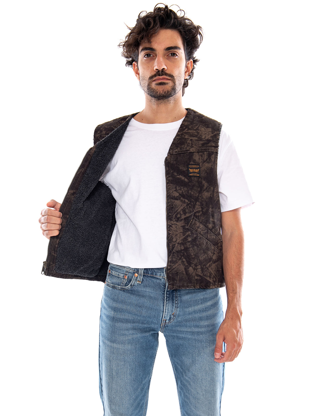 SARATOGA VEST RALEIGH CAMO DARK OLIVE PR - Gilet Uomo Multicolore 0083C 0001 LEVIS 