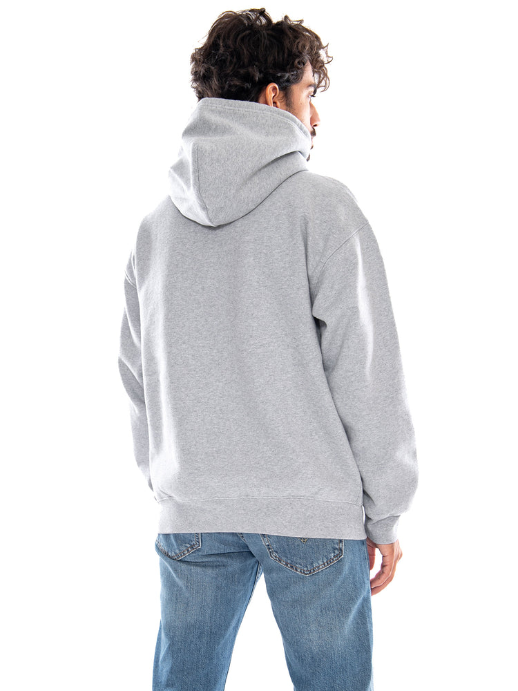 WORKWEAR PO HOODIE DESERT PALM BRUSHED F Silver Heather Gray - Felpa con Cappuccio Uomo Grigio Mélange 0084Q 0002 LEVIS 