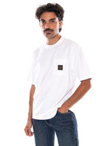 CARHARTT WIP SS WORKWEAR PKT TEE PORTER STRIPE MEDIUM WHITE - T-shirt Ras du Cou Homme Blanc Homme LEVIS