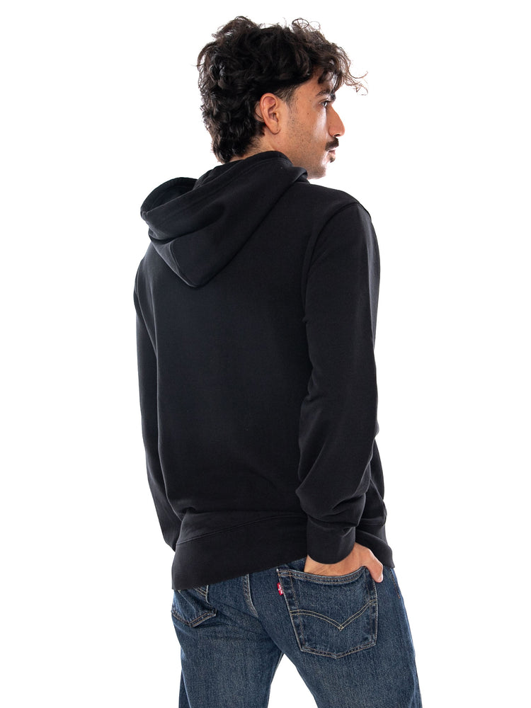 LEVI'S THE ORIGINAL HM ZIP UP MINERAL BLACK - Felpa con Cappuccio e Zip Uomo Nera 34584 0047 LEVIS 