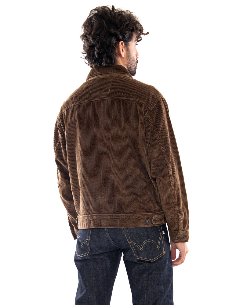 Levi's Sunrise Trucker Desert Palm Corduroy Brown - Giacca Uomo Marrone A4820 0030 LEVIS 