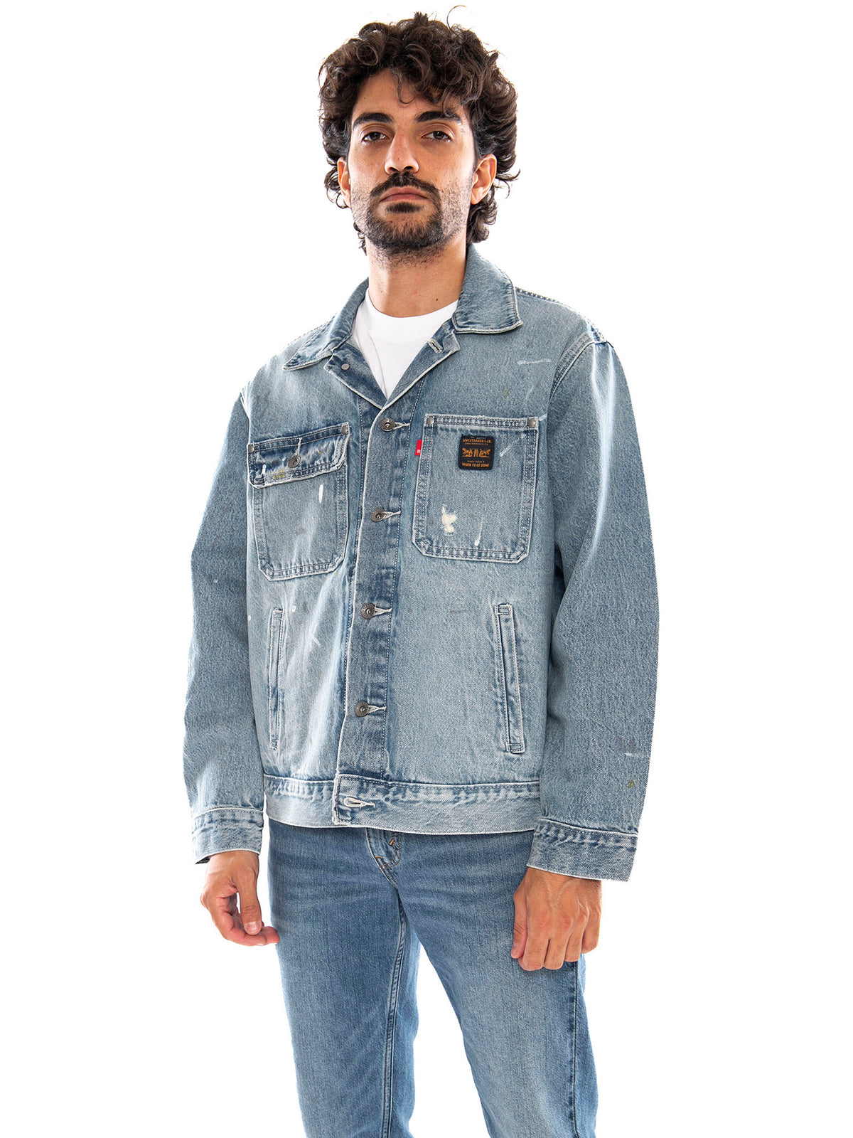 Sunrise Trucker Desert Palm Corduroy Med Indigo - Giacca Uomo A4820 0031 LEVIS 