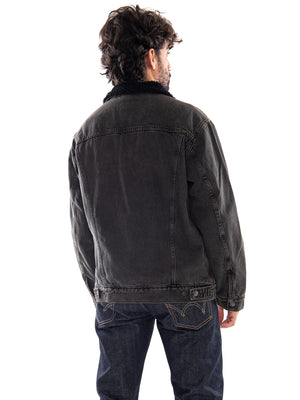 Levi's Relaxed Fit Sherpa Trucker Cali Chocolate - Giacca Uomo Marrone<BR/><BR/> A5784 0048 LEVIS 