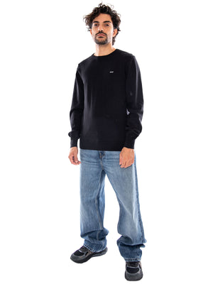 LIGHTWEIGHT HM SWEATER BLACK - Maglione Girocollo Uomo Nero A7207 0040 LEVIS 