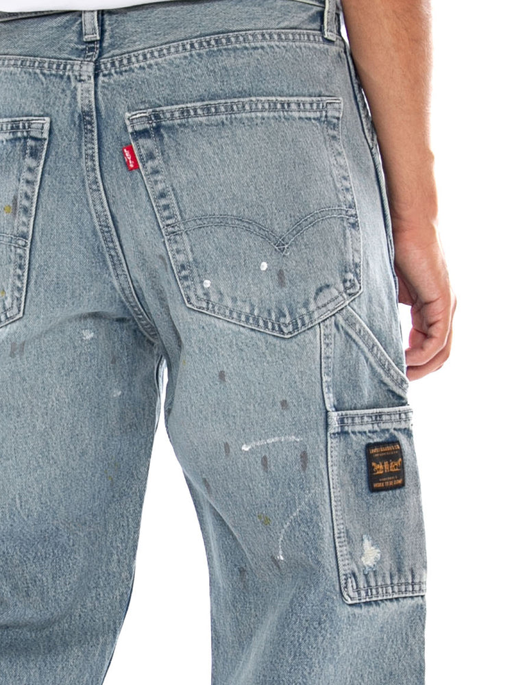 568 LOOSE STRT DBL KNEE DIVING DUCKS DX not the same - Pantaloni Denim Jeans Uomo Blu A7367 0020 LEVIS 